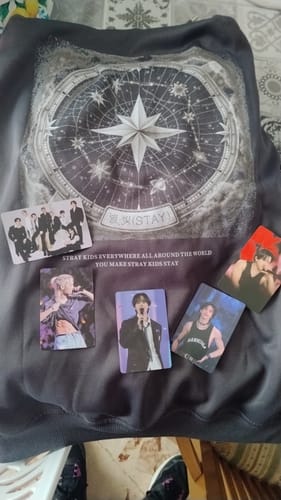 Customer photo review of SKZ 8th Anniversary - STAY Star Light Zip-Up Hoodie