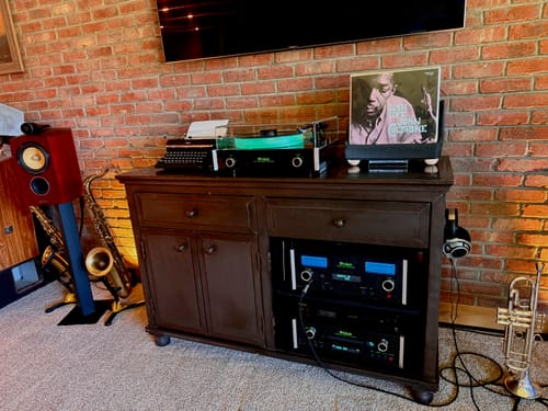 Customer photo review of Record Roots Tabletop Storage System