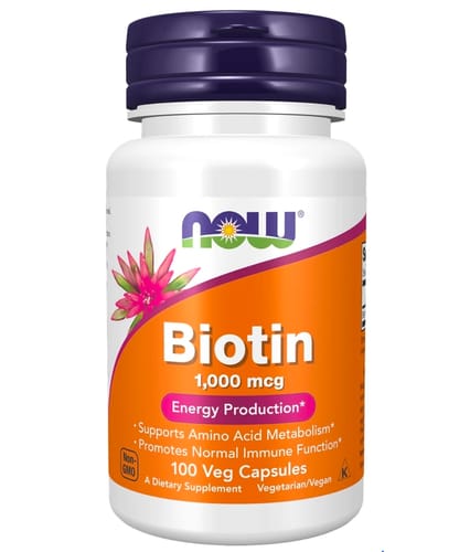 Customer photo review of Now Foods Biotin 1000 MCG - 100 Veg Capsules