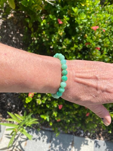 Customer photo review of Australian Jade Chrysoprase Bracelet