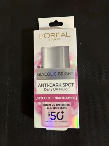 Customer photo review of Loreal Cream Fluid 50ml Glycolic Bright Brightening Anti-Dark Spot