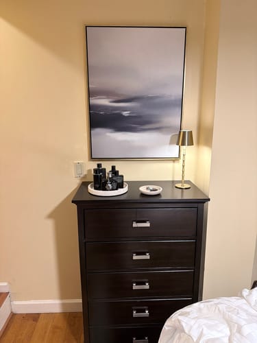 Customer photo review of Grey Ripples Canvas Art - Vertical