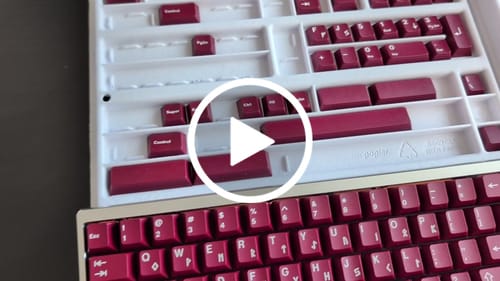 Customer video review of GMK BLOT ABS DOUBLE SHOT KEYCAP SET R2 Group Buy