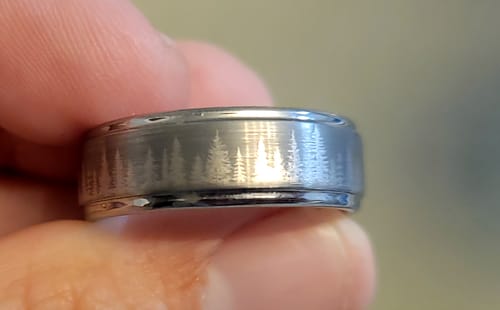 Customer photo review of Inside Ring Laser Engraving