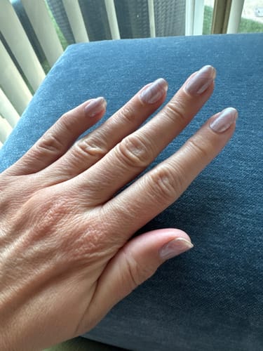 Customer photo review of Hippy | Super Jellies DIY Hard Semi Cured Gel Nail Wraps