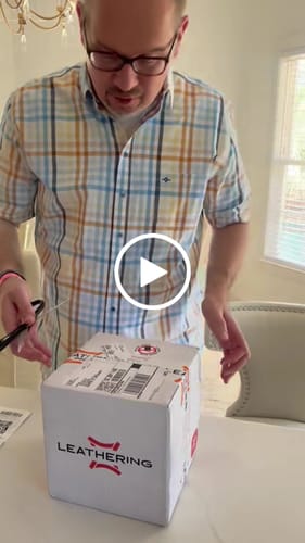 Customer video review of Premium Custom Leather Patch Hats (Wholesale)