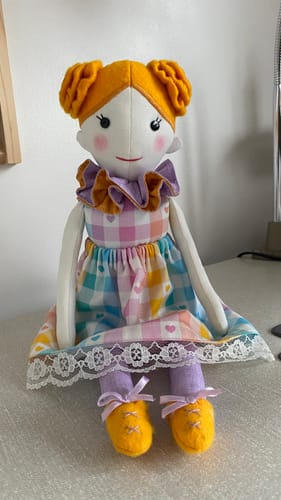 Customer photo review of Rag Doll FREE PATTERN