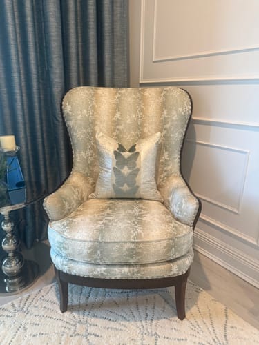 Customer photo review of Silver Leopard and Spa Butterfly Pillow Cover