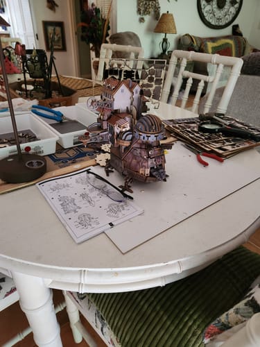 Customer photo review of Howl's Moving Castle 3D Wooden Puzzle