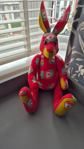 Customer photo review of Memory Bunny PDF Pattern