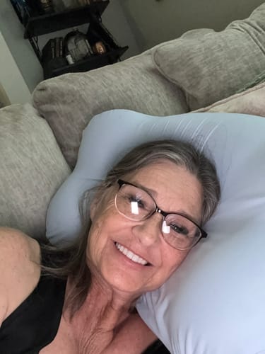 Customer photo review of Cloud Cooling Pillow Case