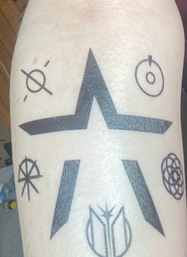 Customer photo review of Create Your Own Tattoo