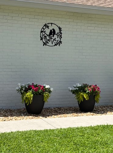 Customer photo review of Bird Tree - Metal Wall Art