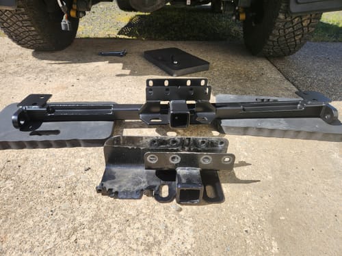 Customer photo review of Ford Bronco 2021+ Rear Tow Hitch w/ Shackle Tabs (Rated Class III)