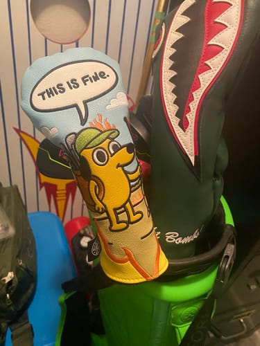 Customer photo review of This is Fine Headcover