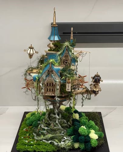 Customer photo review of Castle In the Sky 3D Wooden Puzzle