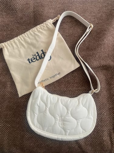 Customer photo review of Marshmallow | The Quilted Walking Bag