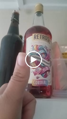 Customer video review of Retro's Rainbow Sherbert Cordial 1L
