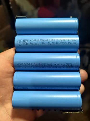 Customer photo review of Ampace JP30P1 18650 3000mAh 56A Tabless Battery