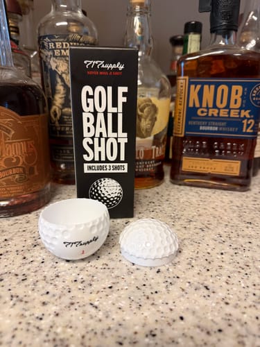 Customer photo review of 717 Supply Golf Ball Shot Glasses