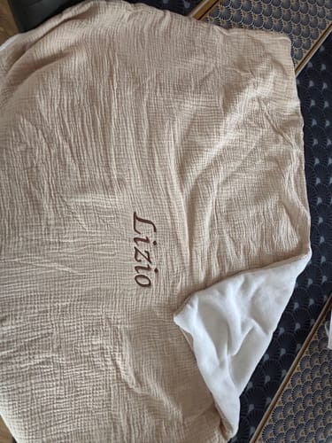 Customer photo review of Couverture Gaze de coton