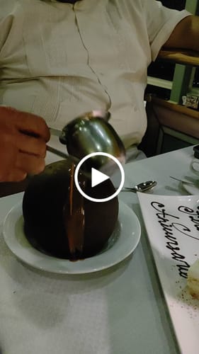 Customer video review of Mejorar postre por Esfera de Chocolate