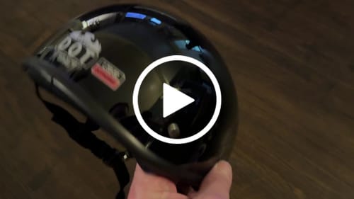 Customer video review of Lightweight SOA Style DOT Beanie Helmet / Gloss Black