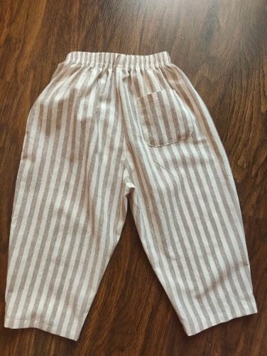 Customer photo review of Drawstring Striped Pants