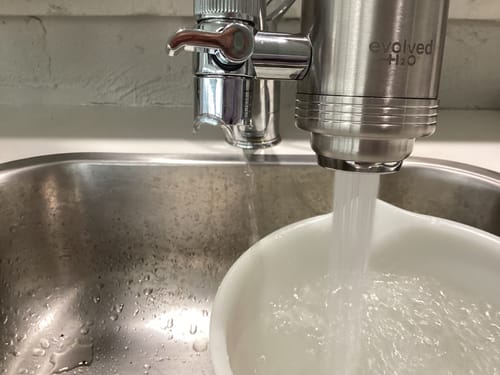 Customer photo review of Evolved H2O™ Advanced Shower filter