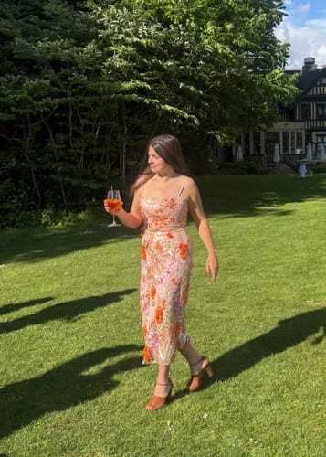 Customer photo review of Delight Midi Dress by HELSI - RENTAL