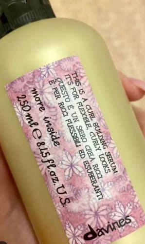 Customer photo review of Crema De Peinar Sérum Crea Rizos More Inside Davines