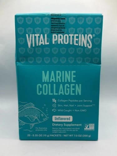 Customer photo review of Vital Proteins Marine Collagen Stick Pack (Unflavored) - 20 Packets 200g