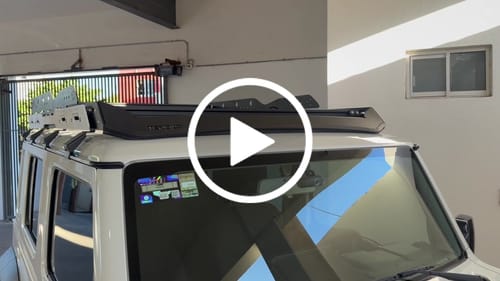 Customer video review of Cover Lateral LATCO para Rack de Techo Suzuki Jimny 5-puertas