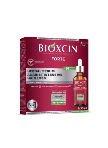 Customer photo review of Bioxcin Hair Herbal Serum For Intensive Hair Loss 3x50 ml