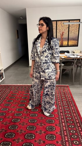 Customer photo review of Lumina Σετ σακάκι & παντελόνα με print
