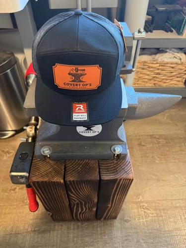 Customer photo review of Premium Custom Leather Patch Hats (Wholesale)