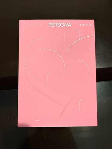 Customer's review photo of the BTS Map of the Soul: Persona album. This is the pink cover for Version 01.