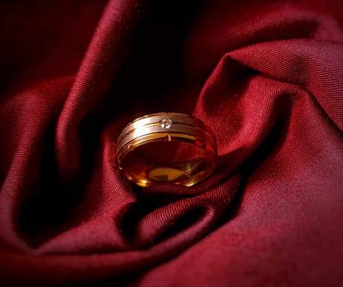 Customer photo review of Splendid Dual Tone Band Ring