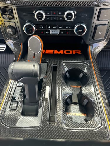 Customer photo review of 2021-Up Ford F-150 Center Control Gear Shift Panel Cover