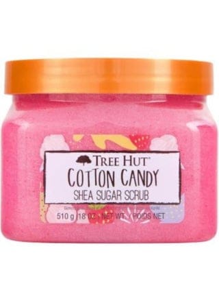 Customer photo review of Tree Hut Cotton Candy Shea Sugar Scrub – Exfoliating Body Scrub