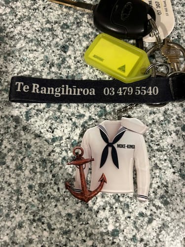 Customer photo review of Personalized Acrylic Keychain, Gifts For Navy Heroes