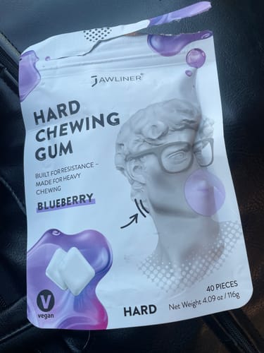 Customer photo review of JAWLINER® Hard Chewing Gum