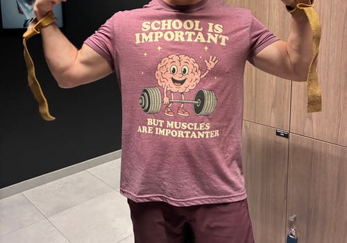 Customer photo review of School Is Important T-Shirt