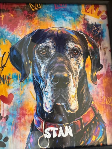 Customer photo review of Graffiti - Personalised Poster