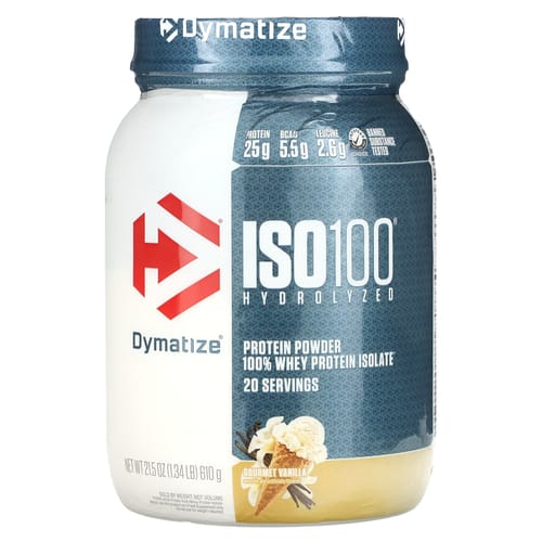 Customer photo review of Dymatize ISO 100 Whey Protein Isolate – Gourmet Vanilla, 1.34 lb (20 Servings)