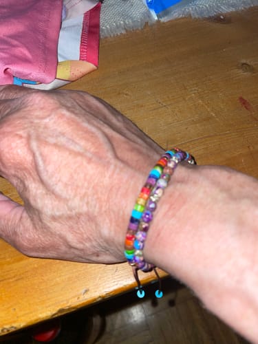 Customer photo review of 7 Chakren Energiearmband aus Jaspis