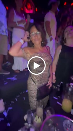 Customer video review of Charvi Brown Leopard Print Off Shoulder Dress