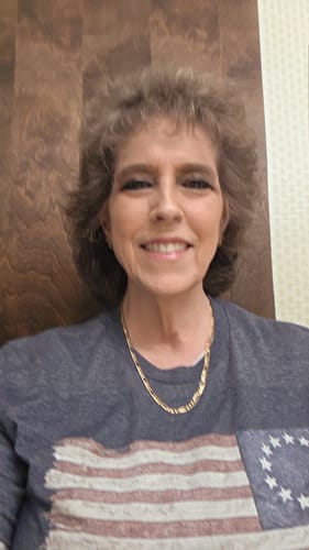 Customer photo review of We The People Flag T-Shirt