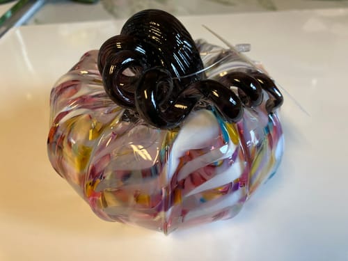 Customer photo review of shh... SECRET $25 VIP Mystery Glass Pumpkin