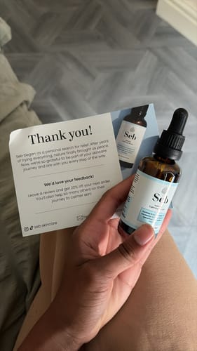 Customer photo review of Seb Natural Calming Serum